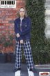 画像10: 「ILL180°」LINEN PLAID 2-TUCK PANTS イルワンエイティ リネン 2タック チェックパンツ ILL241-35 [ネイビー] (10)