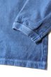 画像4: 「Jackman」Pocket Long Sleeve T-Shirt ジャックマン ポケット ピグメント染め ロングスリーブTee JM5317PD [フェードブルー] (4)