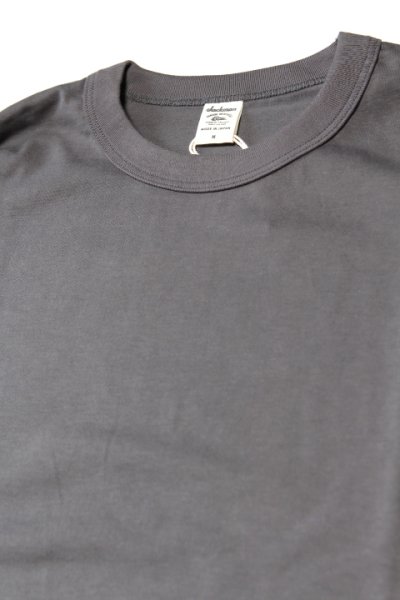 画像1: 「Jackman」Himo Long Sleeve T-Shirt ジャックマン ヒモ ロンTee JM538 [ガンメタル]