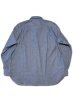 画像7: 「ILL180°」CHAMBRAY WORK SHIRT イルワンエイティ シャンブレー ワークシャツ ILL241-06 [インディゴブルー] (7)