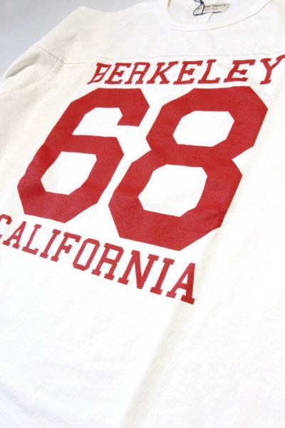 画像1: 「ILL180°」"BERKELEY 68" FOOT BALL Tee イルワンエイティ バークレー カリフォルニア フットボール ロンTee ILL241-22 [ホワイト]