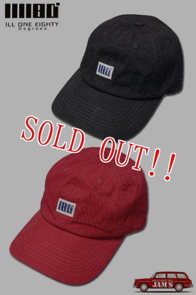 画像1: 「ILL180°」LOGO CAP イルワンエイティ ロゴキャップ ILL241-54P [レッド・ブラック] (1)