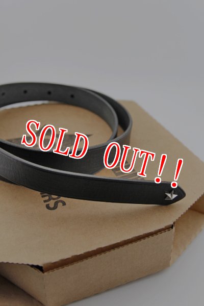 画像2: 「ILL180°」×「QUESTARS」NARROW BELT イルワンエイティ クエスターズ コラボ  ナローレザーベルト ILL241-51Q [Type 1] (2)