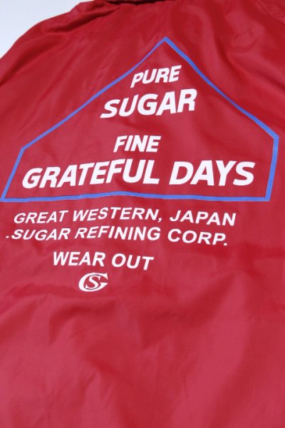 画像1: 「Sugar & Co.」Team Jacket シュガーアンドカンパニー チームジャケット コーチジャケット [レッド]