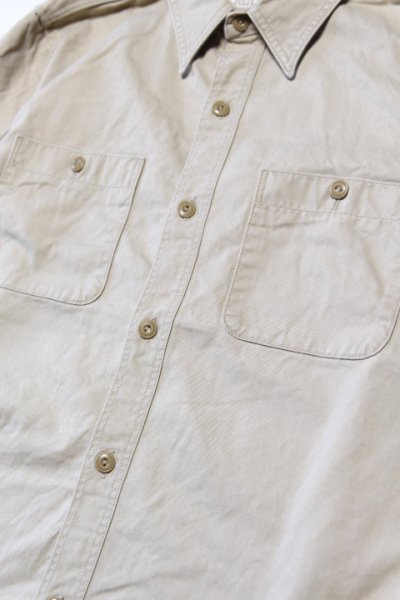 画像2: 「FULLCOUNT」Chino Work Shirt フルカウント チノ ワークシャツ [ベージュ]