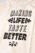 画像4: [2024年限定]「FULLCOUNT」MAKING LIFE TASTE BETTER  T-Shirt フルカウント ステファン・ケニー コラボ プリントTシャツ [エクルー] (4)