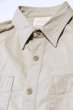 画像2: 「FULLCOUNT」Chino Work Shirt フルカウント チノ ワークシャツ [ベージュ] (2)