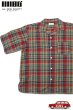 画像1: 「ILL180°」MADRAS SHIRT イルワンエイティ マドラスチェック 半袖シャツ ILL241-10 [レッド] (1)