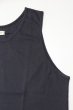 画像2: 「ILL180°」SOLID LOOSE TANK TOP イルワンエイティ ソリッド ルーズタンクトップ ILL241-21 [ブラック] (2)