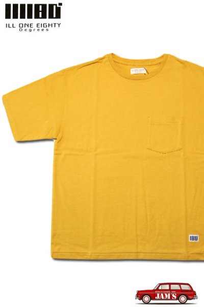 画像1: 「ILL180°」SOLID POCKET S/S Tee イルワンエイティ ソリッド ポケット半袖 Tシャツ ILL241-20 [マスタード] (1)