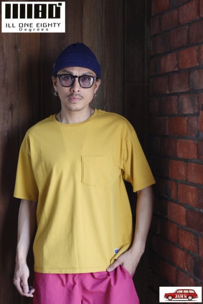 画像3: 「ILL180°」SOLID POCKET S/S Tee イルワンエイティ ソリッド ポケット半袖 Tシャツ ILL241-20 [マスタード]