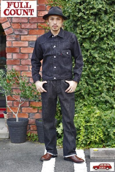 画像3: 「FULLCOUNT」Type 1 BLACK DENIM JACKET Lot ＃2107BK 13.7oz フルカウント タイプ ファースト デニムジャケット ブラックデニム [ブラック]