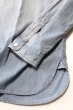 画像5: [2024年限定アイテム]「FULLCOUNT」Stand Collar Chambray Shirt Vintage Wash フルカウント スタンドカラー シャンブレーシャツ ヴィンテージ加工 [フェードインディゴ] (5)