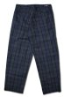 画像5: 「ILL180°」LINEN PLAID 2-TUCK PANTS イルワンエイティ リネン 2タック チェックパンツ ILL242-46 [ブラックウォッチ] (5)