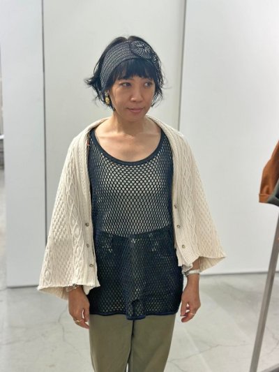 画像3: [Lady's]「ILL180°」BIG MESH PULLOVER イルワンエイティ ビッグメッシュ プルオーバー ILL241-45 [ホワイト]