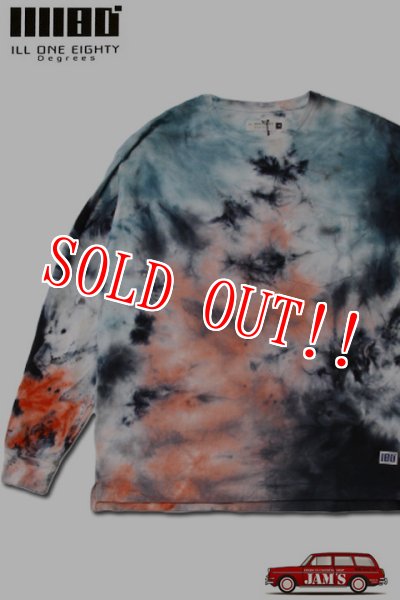 画像1: 「ILL180°」×「D.Y.E.」TIE DYE LONG SLEEVE Tee イルワンエイティ コラボ タイダイ ロンTee ILL242-04D [タイプ A] (1)