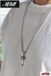 画像8: 「Mt.hill」Cross Bottony Necklace TQ & Silver Ball Long Chain 70cm マウントヒル クロスボトニーネックレス シルバーチェーン ローンマウンテンターコイズ [240823] (8)