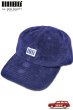 画像1: 「ILL180°」LOGO CAP CORDUROY イルワンエイティ ロゴキャップ コーデュロイ ILL242-56P [ネイビー] (1)