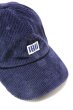 画像2: 「ILL180°」LOGO CAP CORDUROY イルワンエイティ ロゴキャップ コーデュロイ ILL242-56P [ネイビー] (2)