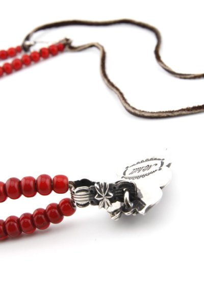 画像2: 【One of a Kind】「Mt.hill」Flare Necklace with TQ ＆ White Heart Beads マウントヒル フレア ネックレス ビーズ ニューランダーターコイズ [240922]