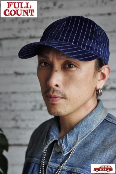 画像2: 「FULLCOUNT」INDIGO WABASH CORDUROY BB CAP フルカウント インディゴ ウォバッシュ コーデュロイ ベースボールキャップ [インディゴブルー]