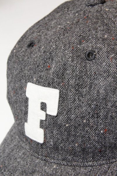 画像2: 「FULLCOUNT」6Pannel Tweed BB CAP フルカウント 6パネル ツイード ベースボールキャップ [チャコール]