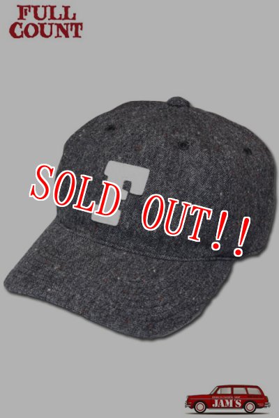 画像1: 「FULLCOUNT」6Pannel Tweed BB CAP フルカウント 6パネル ツイード ベースボールキャップ [チャコール] (1)