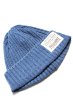 画像8: 「FULLCOUNT」Indigo Ribbed Watch Cap フルカウント インディゴ リブ ワッチキャップ [インディゴ・フェードブルー] (8)