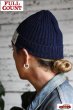 画像7: 「FULLCOUNT」Indigo Ribbed Watch Cap フルカウント インディゴ リブ ワッチキャップ [インディゴ・フェードブルー] (7)