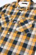 画像3: 「FULLCOUNT」Original Cotton Check Flannel Open Collar Shirt フルカウント コットンチェック フランネル オープンカラーシャツ [イエロー×グリーン] (3)