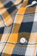 画像5: 「FULLCOUNT」Original Cotton Check Flannel Open Collar Shirt フルカウント コットンチェック フランネル オープンカラーシャツ [イエロー×グリーン] (5)