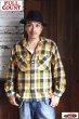 画像8: 「FULLCOUNT」Original Cotton Check Flannel Open Collar Shirt フルカウント コットンチェック フランネル オープンカラーシャツ [イエロー×グリーン] (8)