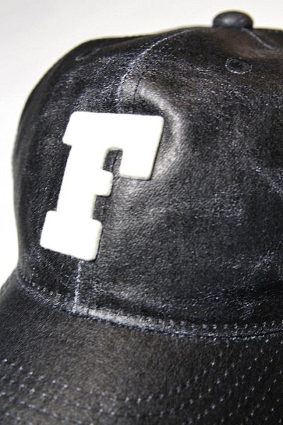 画像3: [2024年限定生産]「FULLCOUNT」6Pannel COATED DENIM BASEBALL CAP フルカウント 6パネル PUコーティングデニム ベースボールキャップ 6843-24C [ブラック]