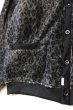 画像4: 「Sugar & Co.」Military Leopard Cardigan シュガーアンドカンパニー ミリタリー レオパード フリースカーディガン [カーキ] (4)