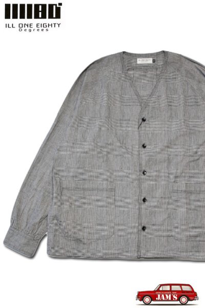 画像1: 「ILL180°」PLAID SHIRT JACKET イルワンエイティ プレイド シャツジャケット ILL251-08B [グレンプレイド] (1)