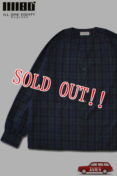 画像1: 「ILL180°」PLAID SHIRT JACKET イルワンエイティ プレイド シャツジャケット ILL251-08B [ブラックウォッチ] (1)