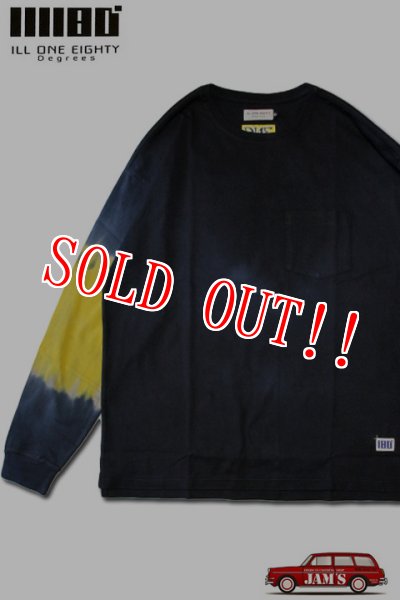 画像1: 「ILL180°」×「D.Y.E.」TIE DYE LONG SLEEVE Tee イルワンエイティ コラボ タイダイ ロンTee ILL251-43D [タイプ A] (1)