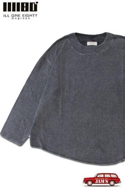 画像1: 「ILL180°」HIPPIE PULLOVER イルワンエイティ ヒッピープルオーバー ILL251-17 [ブラック] (1)