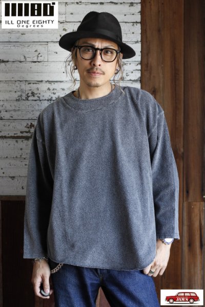画像3: 「ILL180°」HIPPIE PULLOVER イルワンエイティ ヒッピープルオーバー ILL251-17 [ブラック]