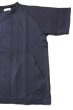 画像3: 「ILL180°」CABLE CREW-NECK Tee イルワンエイティ ケーブルクルーネック Tシャツ ILL251-16 [ネイビー] (3)