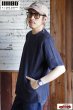 画像7: 「ILL180°」CABLE CREW-NECK Tee イルワンエイティ ケーブルクルーネック Tシャツ ILL251-16 [ネイビー] (7)