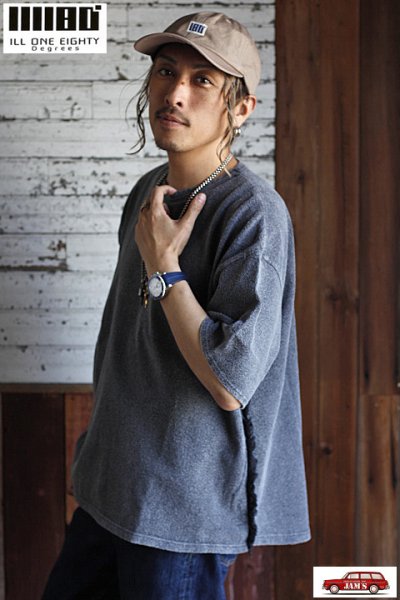 画像3: 「ILL180°」HIPPIE FRINGE Tee イルワンエイティ ヒッピーフリンジ Tシャツ ILL251-18 [ブラック]