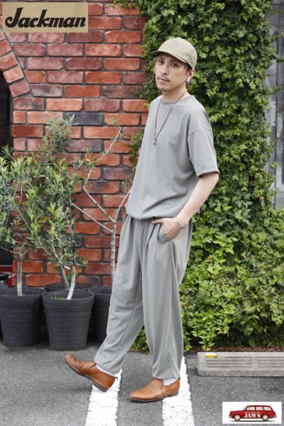 画像3: 「Jackman」FD Gather Pants ジャックマン フルダル ギャザー パンツ JM4549 [シャドウオリーブ]