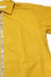 画像4: 「ILL180°」LIBERTY OPEN SHIRT イルワンエイティ リバティー オープンカラー 半袖シャツ ILL251-11 [マスタード] (4)
