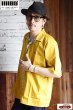 画像10: 「ILL180°」LIBERTY OPEN SHIRT イルワンエイティ リバティー オープンカラー 半袖シャツ ILL251-11 [マスタード] (10)