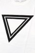 画像2: 「ILL180°」"TRIANGLE" Tee イルワンエイティ トライアングル プリント 半袖 Tシャツ ILL251-36 [ホワイト] (2)