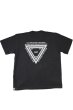 画像2: 「ILL180°」"TRIANGLE" Tee イルワンエイティ トライアングル プリント 半袖 Tシャツ ILL251-36 [ブラック] (2)