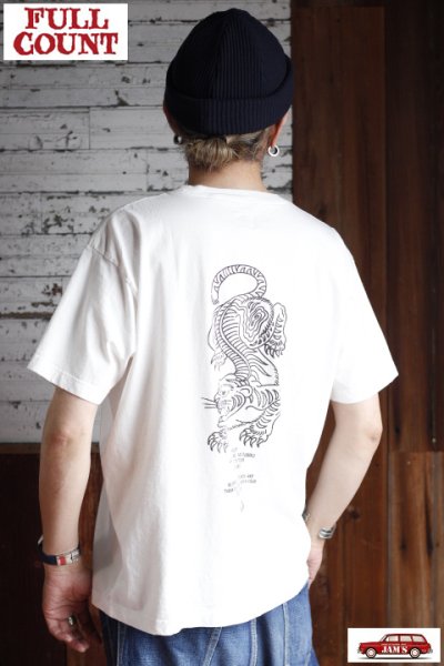 画像3: 「FULLCOUNT」TIGER T-Shirt フルカウント タイガー プリントTシャツ 5500PT-14 [ホワイト]