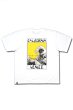 画像2: 「ILL180°」"AMERICAN WAVE" Tee イルワンエイティ アメリカンウェーブ プリント 半袖 Tシャツ ILL251-39 [ホワイト] (2)