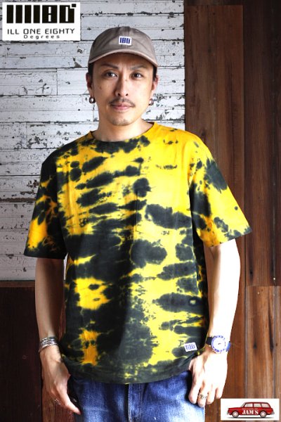 画像3: 「ILL180°」×「D.Y.E.」TIE DYE S/S Tee イルワンエイティ コラボ タイダイ 半袖Tシャツ ILL251-45D [Type A]